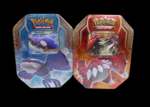 2015 Pokemon TCG Legends of Hoenn Tin Kyogre EX/Groudon EX Lot