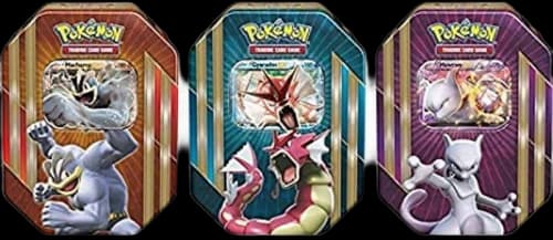 2016 Pokemon TCG Triple Power Tin Mewtwo EX/Machamp EX/Shiny Gyarados EX Lot