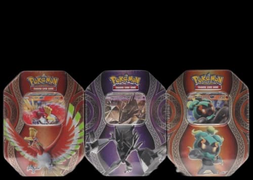 Pokémon TCG Mysterious Powers Tin Ho-Oh GX/Necrozma GX/Marshadow GX Lot