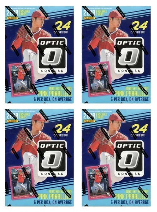 2018 Panini Donruss Optic Baseball Blaster Box 4X Lot