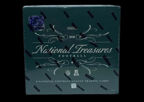 2018 Panini National Treasures Football 1st Off The Line Box