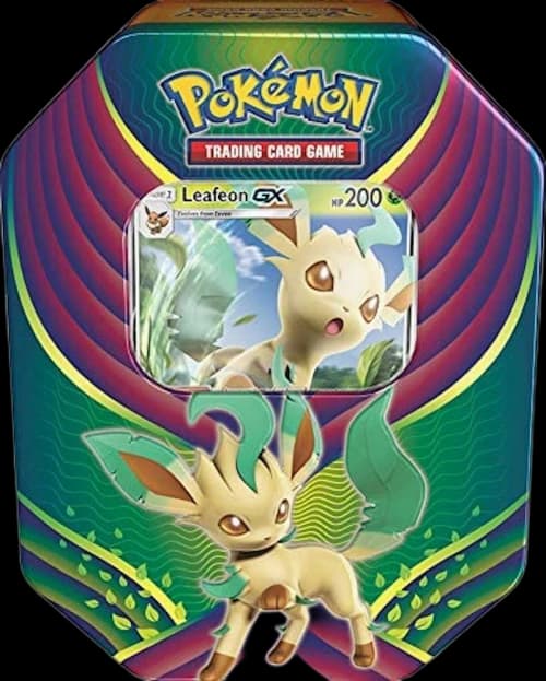 2018 Pokemon TCG Evolution Celebration Tin Leafeon GX