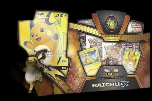2018 Pokemon TCG Shining Legends Special Collection Raichu GX