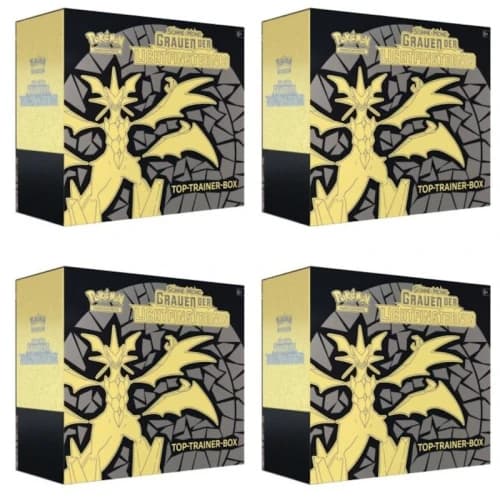 Pokémon TCG Sonne & Mond Grauen der Lichtfinsternis Top Trainer Box 4x Lot