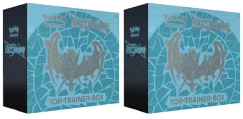 Pokémon TCG Sonne & Mond Ultra-Prisma Top Trainer Box 2x Lot (Dawn Wings Necrozma)