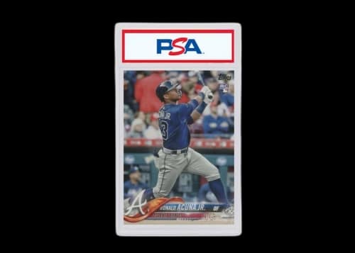 2018 Topps Complete Set 698 Ronald Acuna Jr. Bat Pointing Up (PSA or BGS Graded)