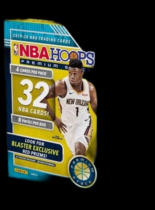 2019-20 Panini NBA Hoops Premium Stock Basketball Blaster Box 32 ct. Red Prizms (red or blue box)