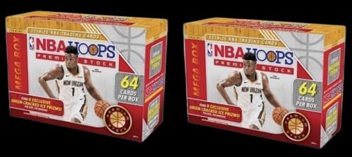 2019-20 Panini NBA Hoops Premium Stock Basketball Mega Box 64 ct. 2x Lot