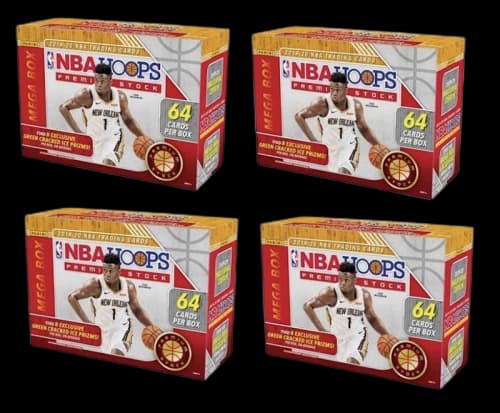 2019-20 Panini NBA Hoops Premium Stock Basketball Mega Box 64 ct. 4x Lot
