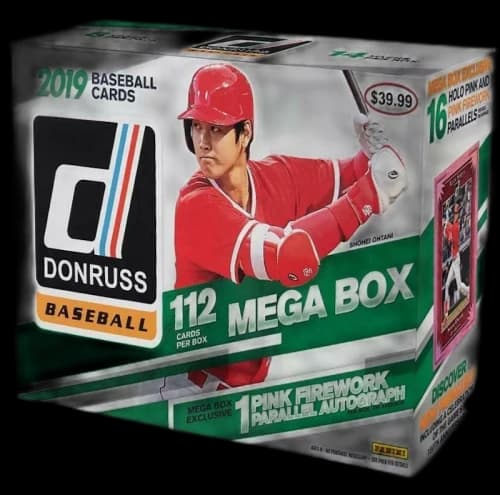2019 Panini Donruss Baseball Mega Box 112 ct.