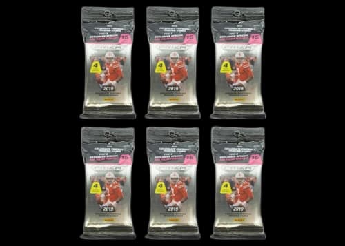 2019 Panini Prizm Draft Picks Football Cello Pack 6x Lot