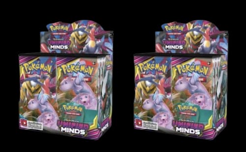 2019 Pokemon Sun & Moon Unified Minds Booster Box 2X Lot