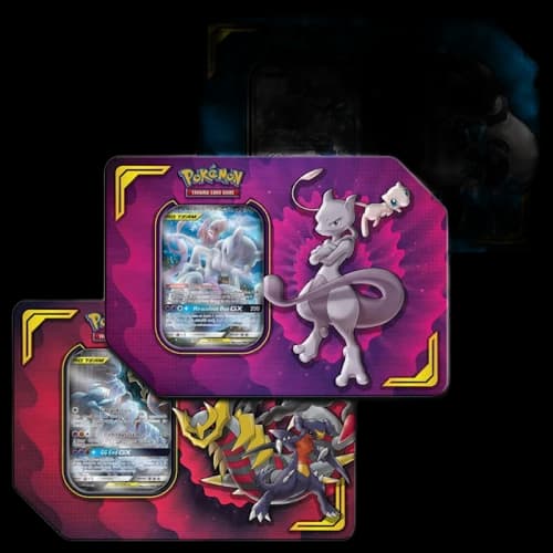 Pokémon TCG Power Partnership Tin Mewtwo & Mew GX/Lucario & Melmetal GX/Garchomp & Giratina GX Lot