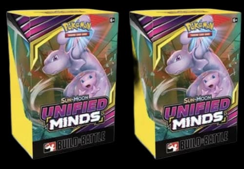 Pokémon TCG Sun & Moon Unified Minds Build&Battle Kit 2x Lot