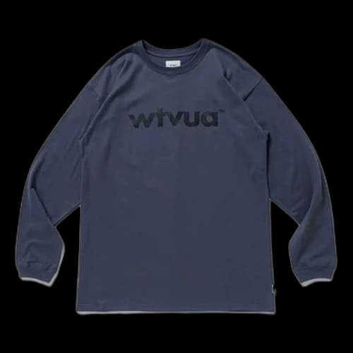 WTAPS WTVUA Long Tee SS20 Letters Long-Sleeve Unisex Navy