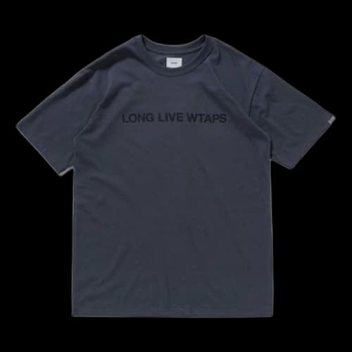 WTAPS Alphabet Slogan Logo Short Sleeve Blue