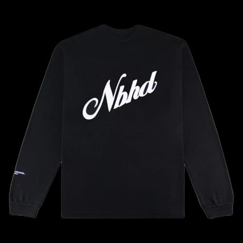 Neighborhood Script Pullover 'Black'