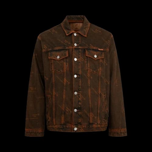 Martine Rose Oversized Denim Jacket 'Orange Laser'