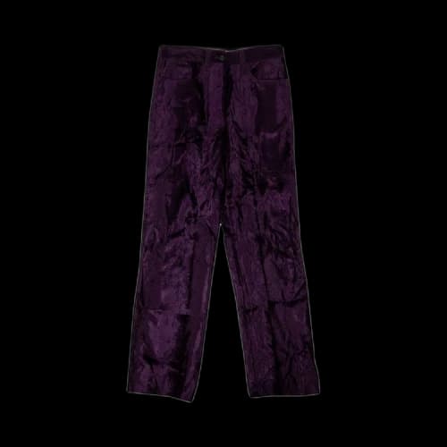 Dries Van Noten Crushed Velvet Pennan Pants 'Black'
