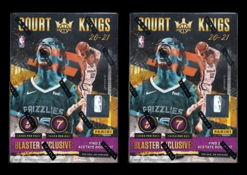 2020-21 Panini Court Kings Basketball International Blaster Box 2x Lot