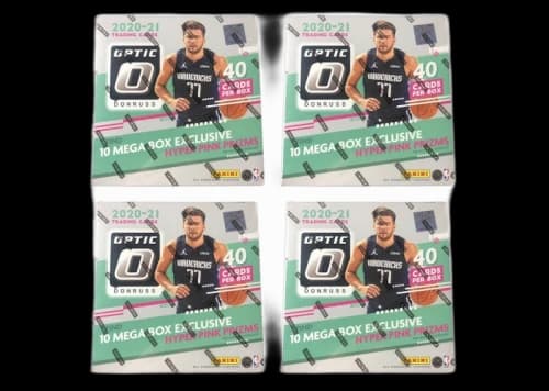 2020-21 Panini Donruss Optic Basketball Mega Box (Hyper Pink Prizms) 4x Lot