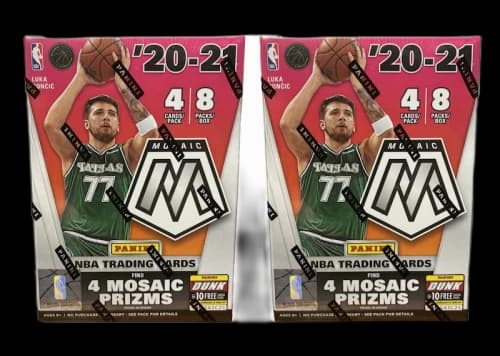 2020-21 Panini Mosaic Basketball Blaster Box 2x Lot