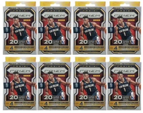 2020-21 Panini Prizm Basketball Hanger Box (Orange Ice) 20 Ct. 8x Lot