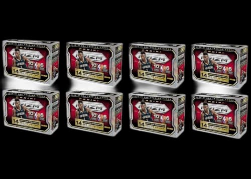 2020-21 Panini Prizm Basketball Mega Box (Red Ice Prizms) 8x Lot (Red or Blue Box)