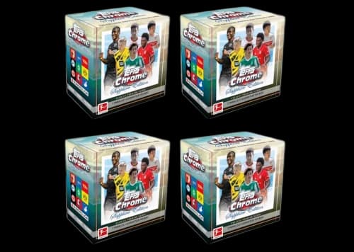 2020-21 Topps Chrome Bundesliga Soccer Sapphire Edition Box 4x Lot