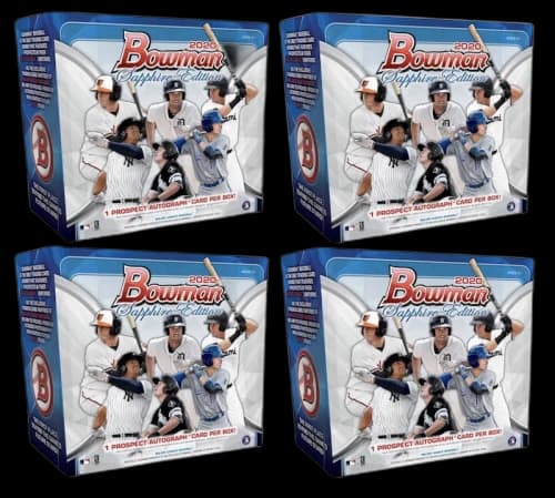 2020 Bowman Sapphire Edition Baseball Box 4X Lot