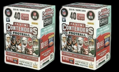 2020 Panini Contenders Football Blaster Box (5 Packs) 2x Lot