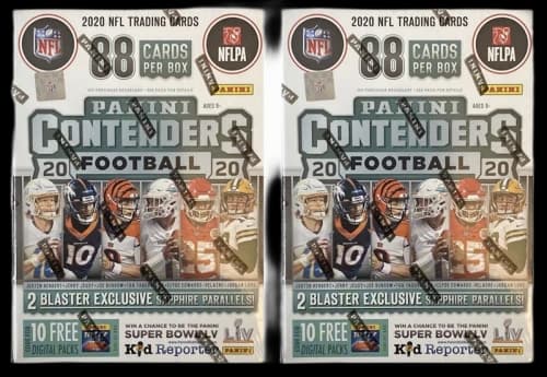 2020 Panini Contenders Football Fanatics Blaster Box 88 Cards 2x Lot