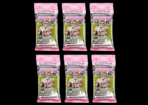 2020 Panini Mosaic Football Cello Pack 6x Lot