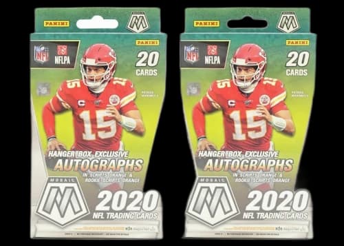2020 Panini Mosaic Football Hanger Box (Reactive Orange Parallels) 2x Lot