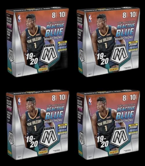 2019-20 Panini Mosaic Basketball Mega Box 4x Lot