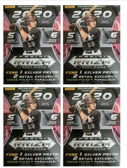 2020 Panini Prizm Draft Picks Baseball Blaster Box 4x Lot