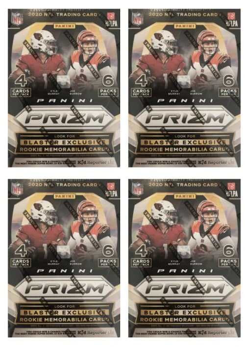2020 Panini Prizm Football Blaster Box Lazer 4x Lot