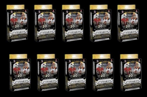 2020 Panini Prizm Football Hanger Box 20 ct Red Ice 10x Lot