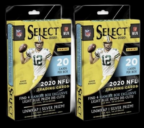 2020 Panini Select Football Hanger Box (Light Blue Die-Cuts) 2x Lot
