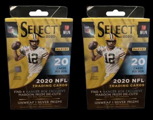 2020 Panini Select Football Hanger Box (Maroon Die-Cuts) 2x Lot