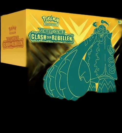 Pokémon TCG Schwert & Schild Clash der Rebellen Top Trainer Box