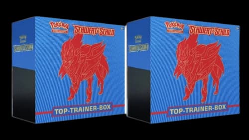 Pokémon TCG Schwert & Schild Top Trainer Box (Blau) 2x Lot