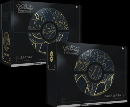 2020 Pokemon TCG Sword & Shield Elite Trainer Box Plus Zacian and Zamazenta 2x Bundle