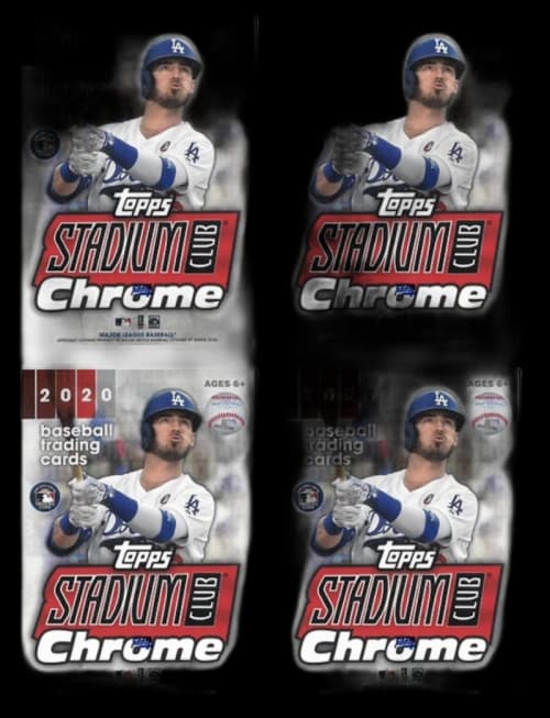 2020 Topps Chrome Stadium Club Baseball Blaster Box 4x Lot