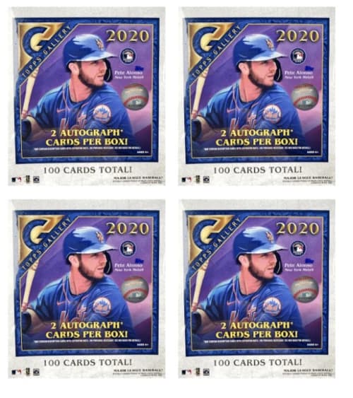 2020 Topps Gallery Baseball 100 Ct. Monster Box 4x Lot