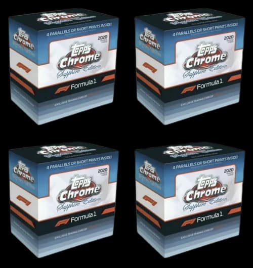 2020 Topps Chrome Sapphire Formula 1 Racing Box 4x Lot