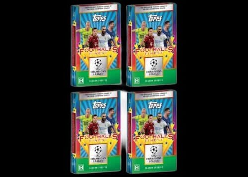 2021-2022 Topps UEFA Champions League Finest Flashbacks Soccer Hobby Box 4x Lot