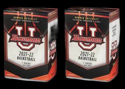 2021-22 Bowman University Basketball Blaster Box 2x Lot