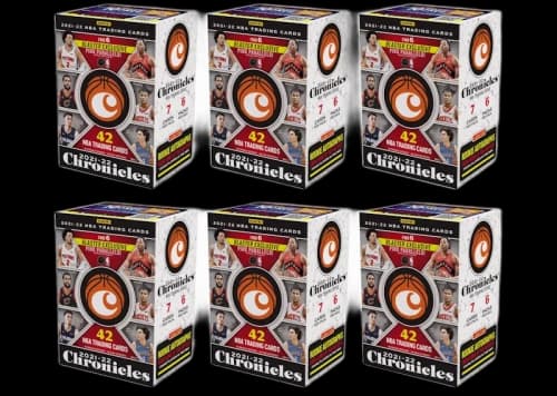 2021-22 Panini Chronicles Basketball Blaster Box 6x Lot
