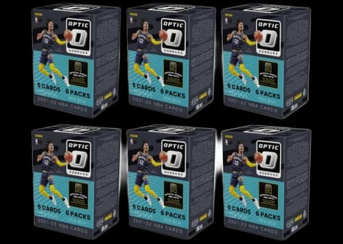 2021-22 Panini Donruss Optic Basketball Blaster Box 6x Lot